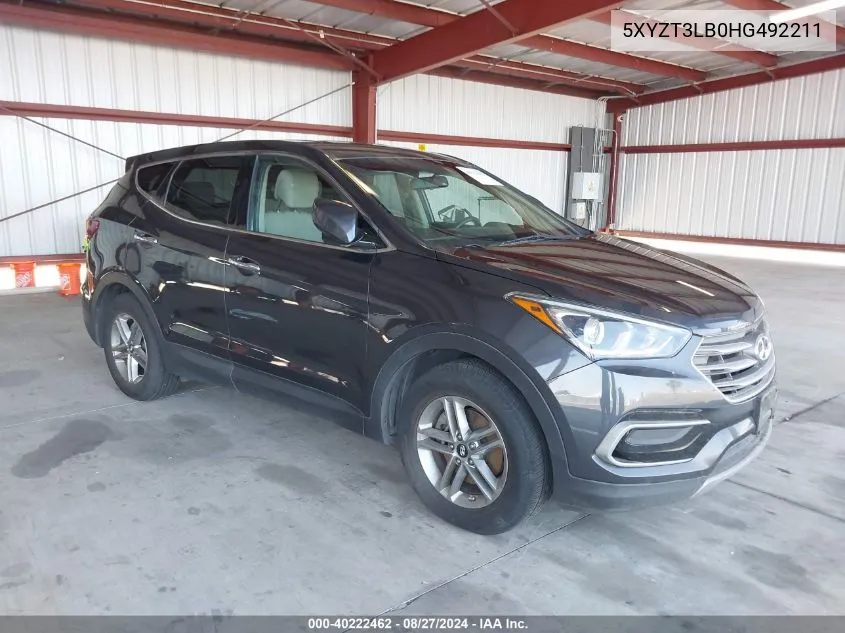 2017 Hyundai Santa Fe Sport 2.4L VIN: 5XYZT3LB0HG492211 Lot: 40222462