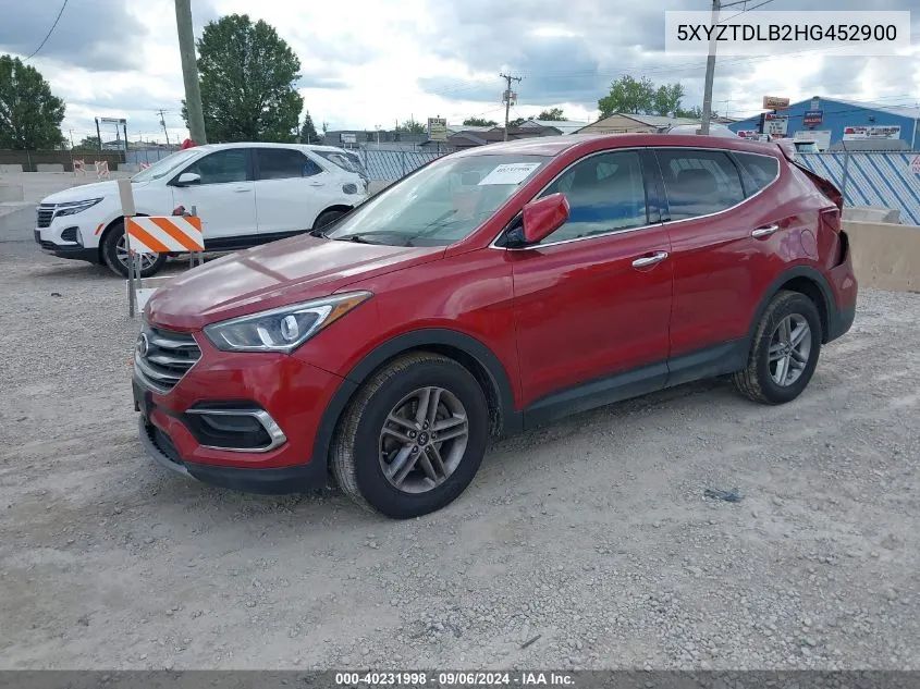 2017 Hyundai Santa Fe Sport 2.4L VIN: 5XYZTDLB2HG452900 Lot: 40231998