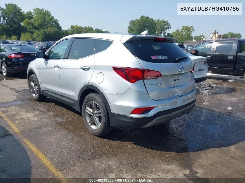 5XYZTDLB7HG410786 2017 Hyundai Santa Fe Sport 2.4L