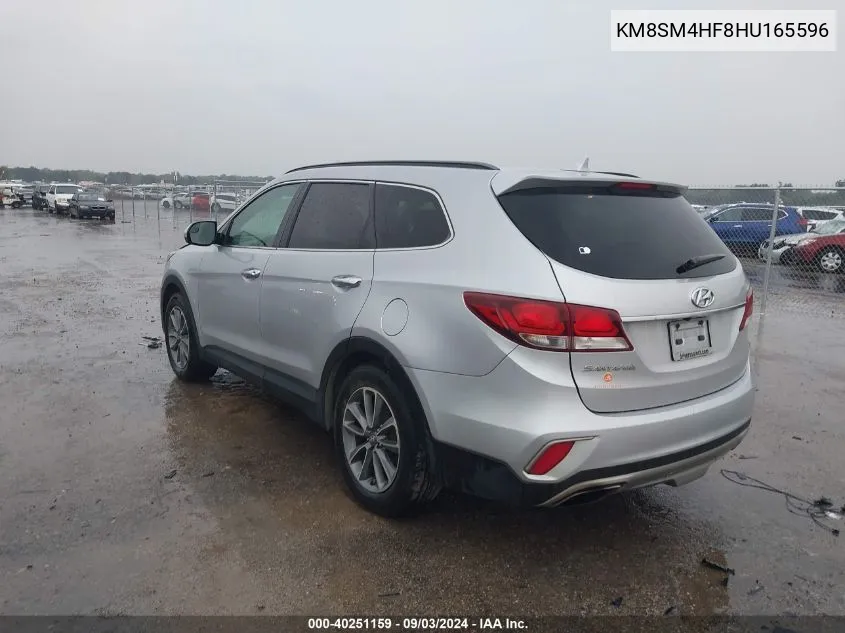 KM8SM4HF8HU165596 2017 Hyundai Santa Fe Se