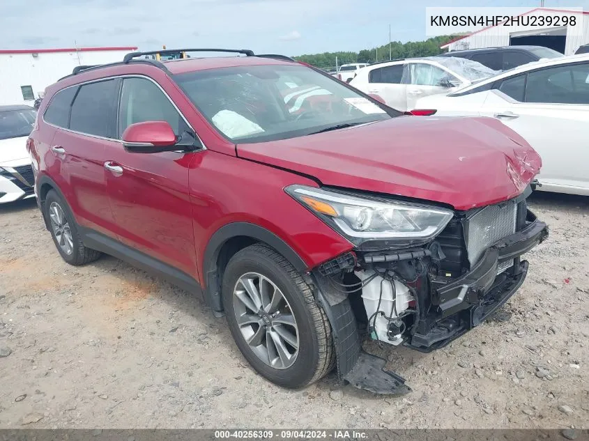 KM8SN4HF2HU239298 2017 Hyundai Santa Fe Se