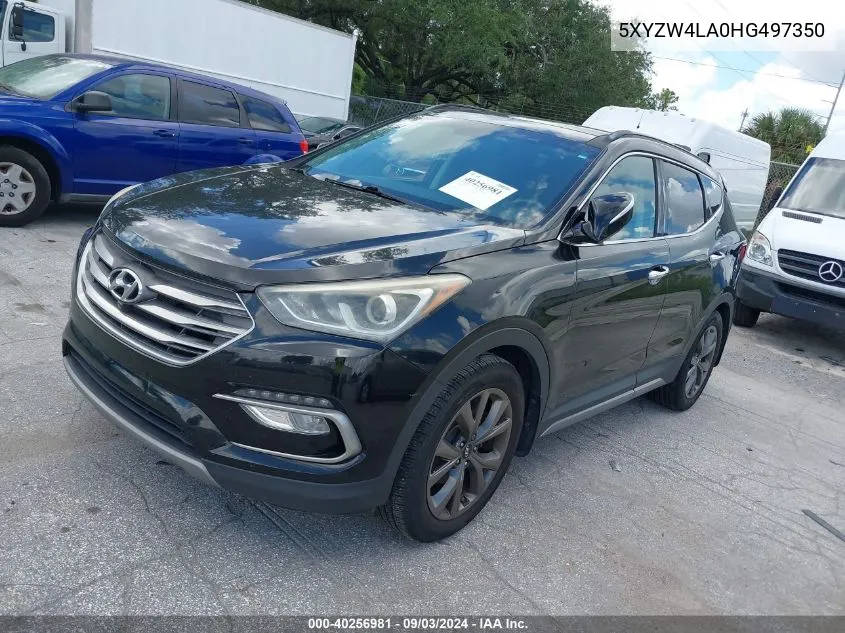 2017 Hyundai Santa Fe Sport 2.0T Ultimate VIN: 5XYZW4LA0HG497350 Lot: 40256981