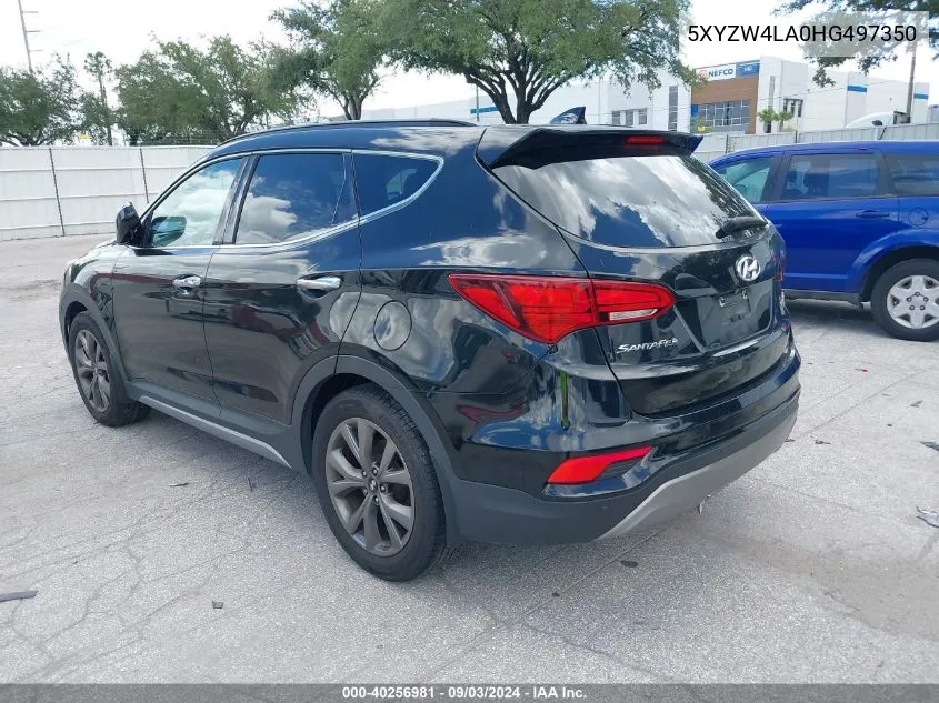 2017 Hyundai Santa Fe Sport 2.0T Ultimate VIN: 5XYZW4LA0HG497350 Lot: 40256981