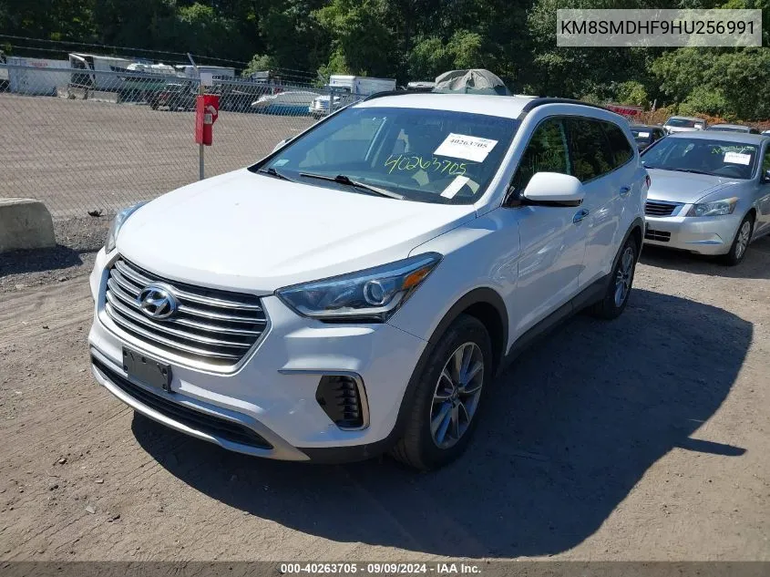 2017 Hyundai Santa Fe Se VIN: KM8SMDHF9HU256991 Lot: 40263705