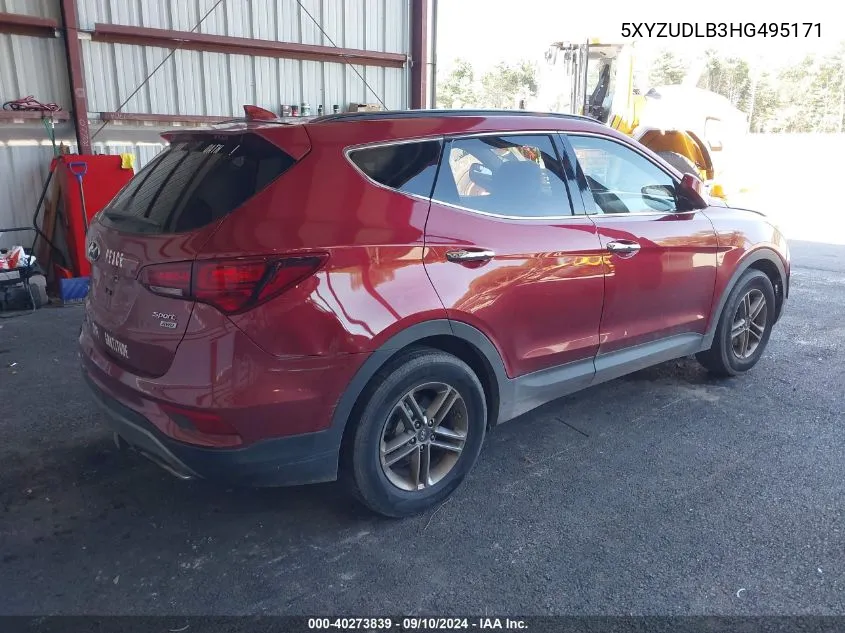 5XYZUDLB3HG495171 2017 Hyundai Santa Fe Sport 2.4L