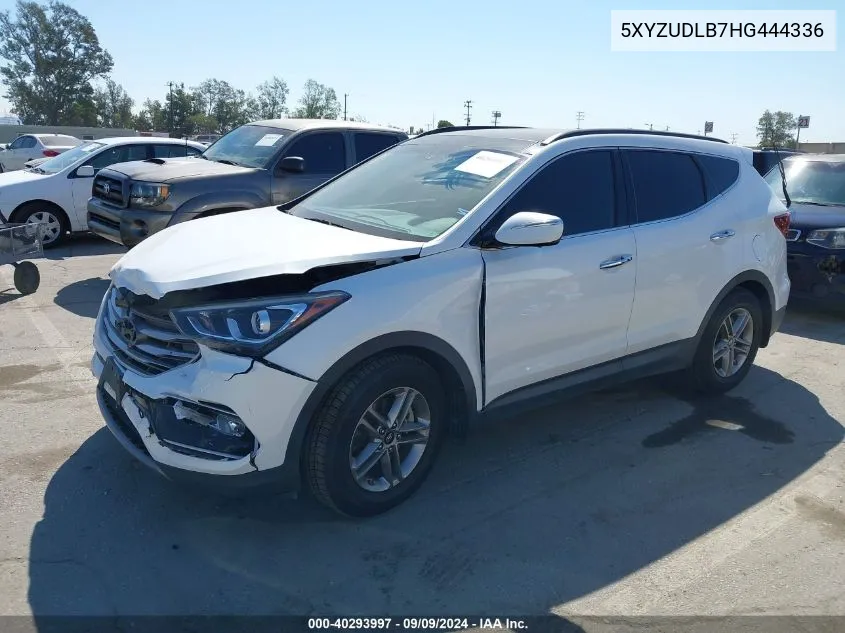 2017 Hyundai Santa Fe Sport 2.4L VIN: 5XYZUDLB7HG444336 Lot: 40293997