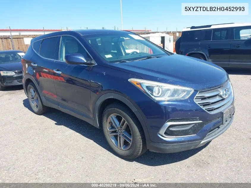 5XYZTDLB2HG452993 2017 Hyundai Santa Fe Sport 2.4L