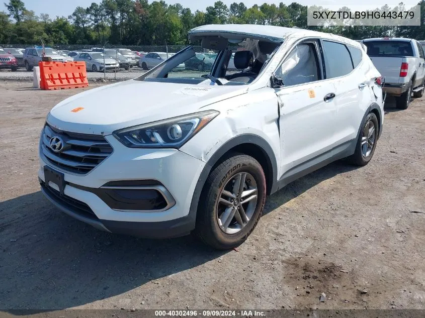 2017 Hyundai Santa Fe Sport 2.4L VIN: 5XYZTDLB9HG443479 Lot: 40302496