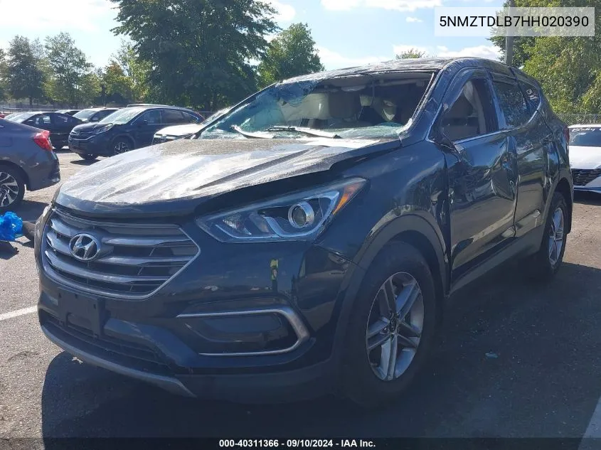 2017 Hyundai Santa Fe Sport 2.4L VIN: 5NMZTDLB7HH020390 Lot: 40311366