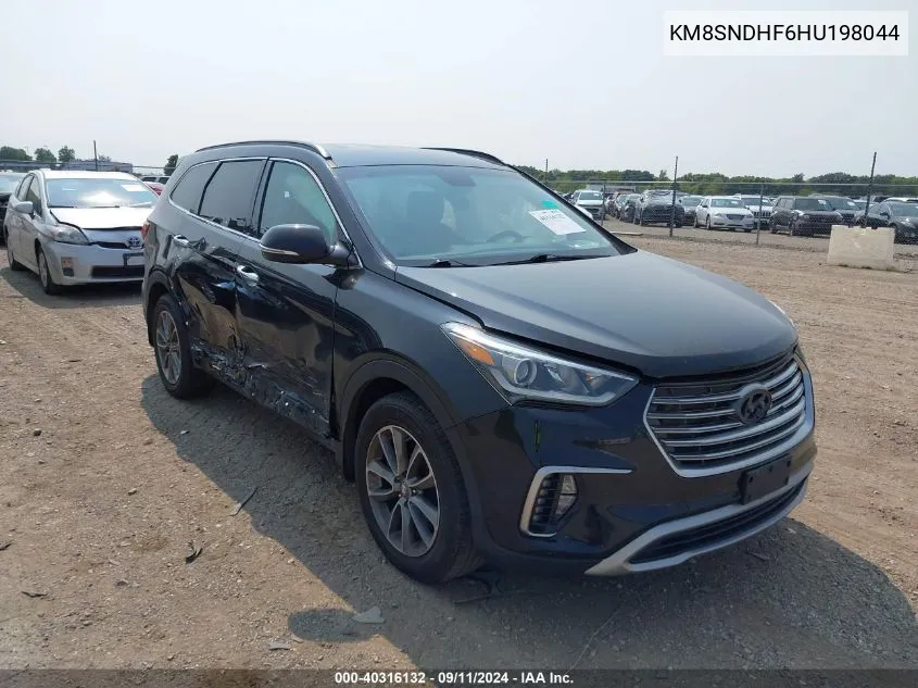 KM8SNDHF6HU198044 2017 Hyundai Santa Fe Se/Limited