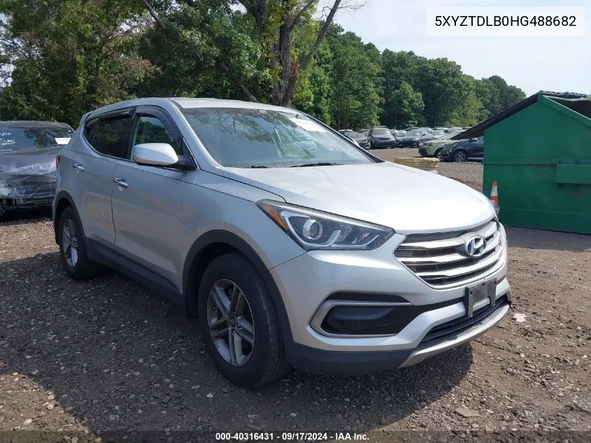 2017 Hyundai Santa Fe Sport 2.4L VIN: 5XYZTDLB0HG488682 Lot: 40316431