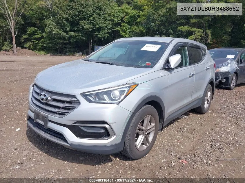 2017 Hyundai Santa Fe Sport 2.4L VIN: 5XYZTDLB0HG488682 Lot: 40316431