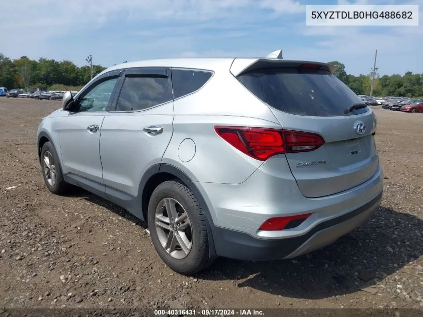 5XYZTDLB0HG488682 2017 Hyundai Santa Fe Sport 2.4L