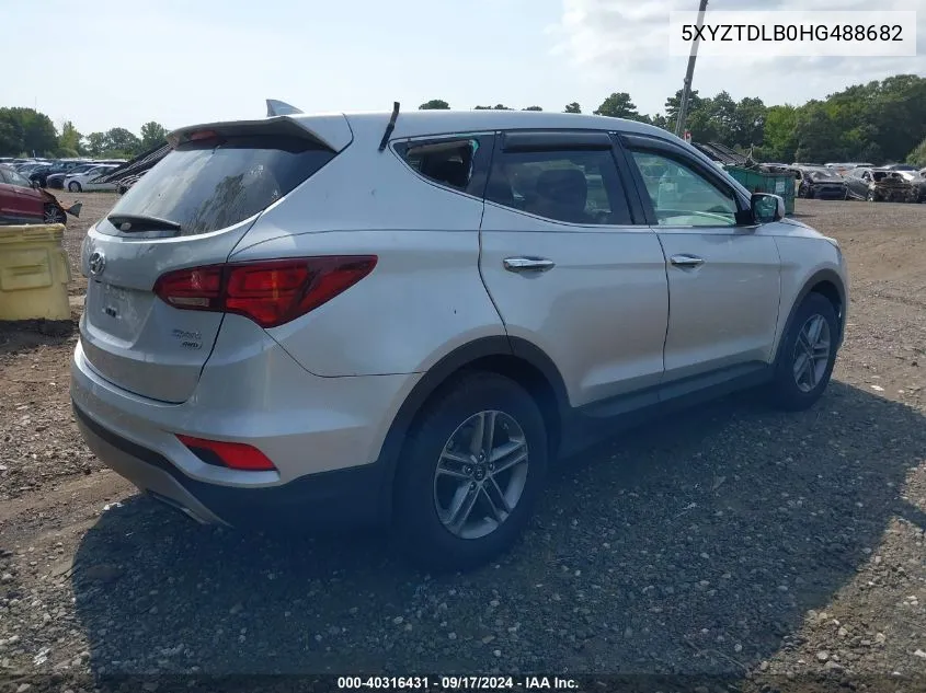 5XYZTDLB0HG488682 2017 Hyundai Santa Fe Sport 2.4L