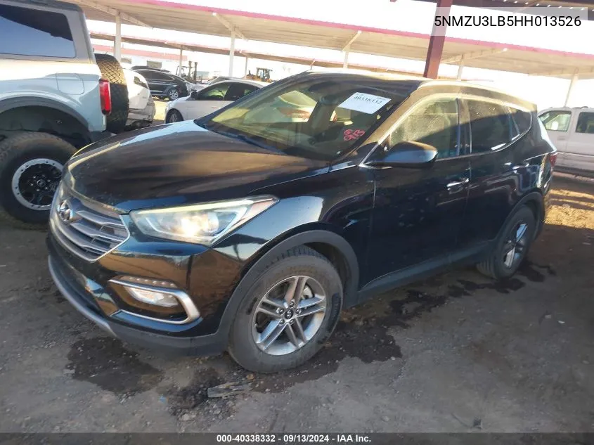 2017 Hyundai Santa Fe Sport VIN: 5NMZU3LB5HH013526 Lot: 40338332