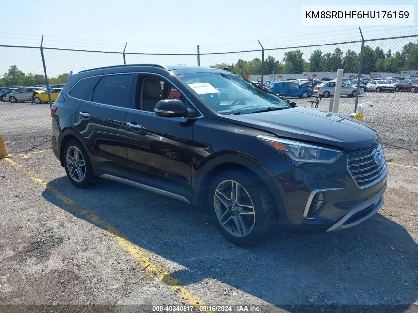 2017 Hyundai Santa Fe Limited Ultimate VIN: KM8SRDHF6HU176159 Lot: 40340817