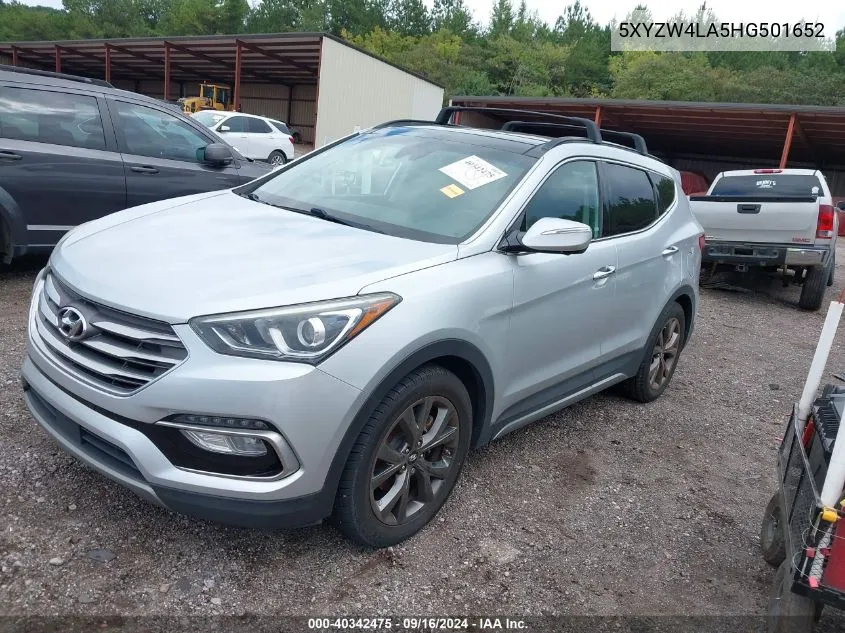 5XYZW4LA5HG501652 2017 Hyundai Santa Fe Sport 2.0T Ultimate