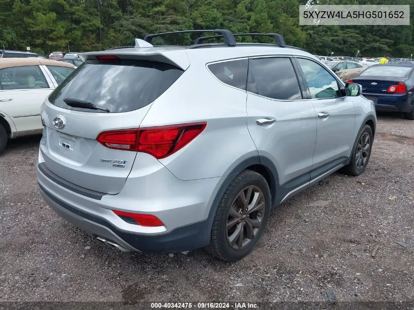 5XYZW4LA5HG501652 2017 Hyundai Santa Fe Sport 2.0T Ultimate