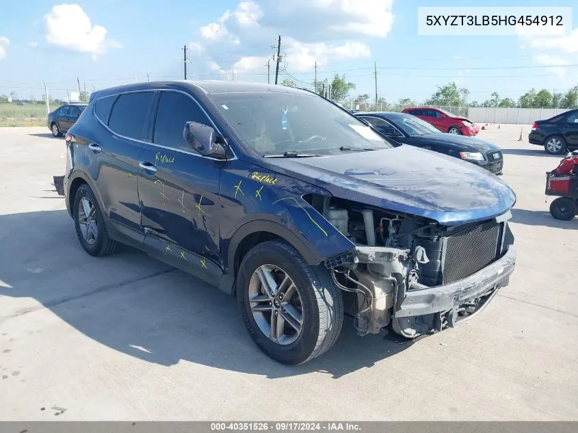 5XYZT3LB5HG454912 2017 Hyundai Santa Fe Sport 2.4L