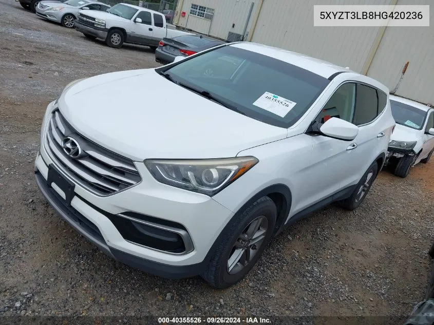 2017 Hyundai Santa Fe Sport 2.4L VIN: 5XYZT3LB8HG420236 Lot: 40355526