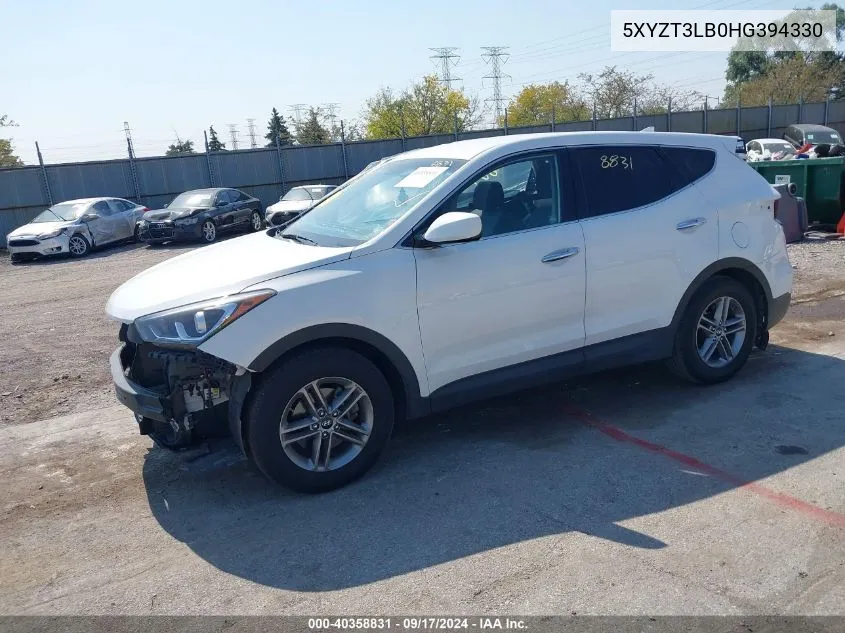 2017 Hyundai Santa Fe Sport 2.4L VIN: 5XYZT3LB0HG394330 Lot: 40358831