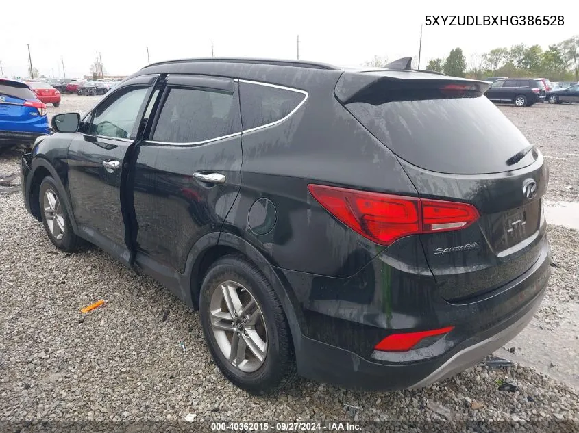 5XYZUDLBXHG386528 2017 Hyundai Santa Fe Sport