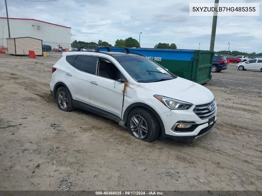 2017 Hyundai Santa Fe Sport 2.4L VIN: 5XYZUDLB7HG485355 Lot: 40368025