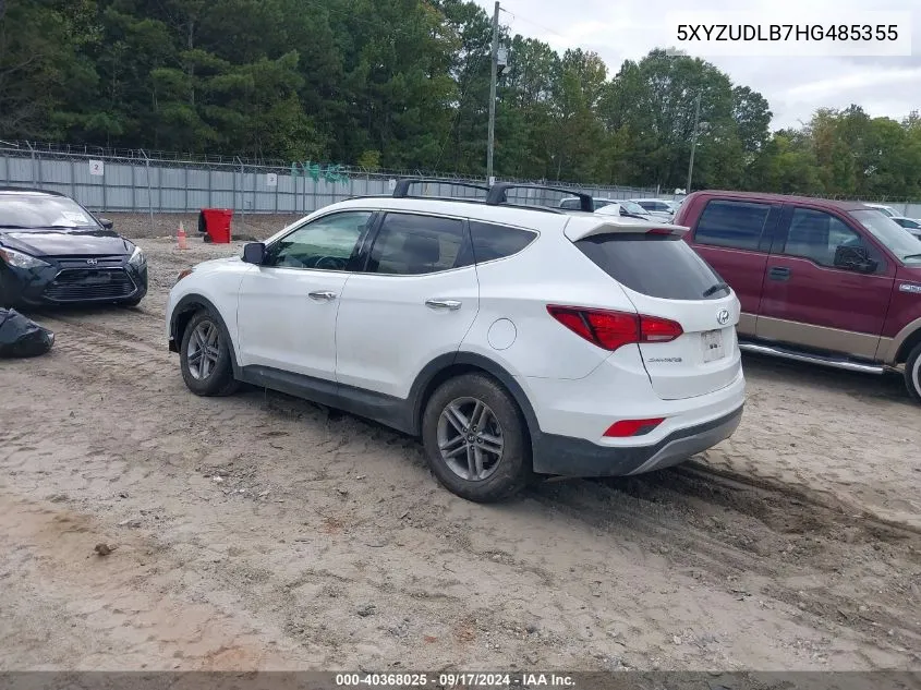 5XYZUDLB7HG485355 2017 Hyundai Santa Fe Sport 2.4L