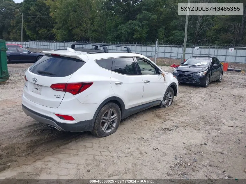 2017 Hyundai Santa Fe Sport 2.4L VIN: 5XYZUDLB7HG485355 Lot: 40368025