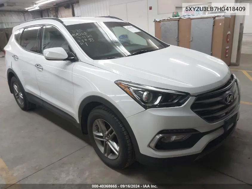 5XYZU3LB7HG418409 2017 Hyundai Santa Fe Sport 2.4L