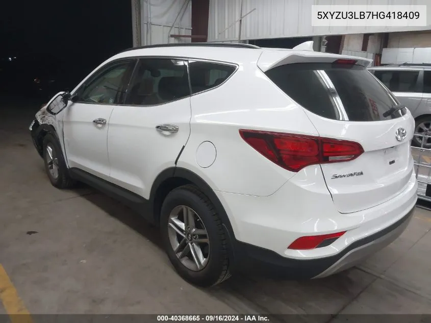 2017 Hyundai Santa Fe Sport 2.4L VIN: 5XYZU3LB7HG418409 Lot: 40368665