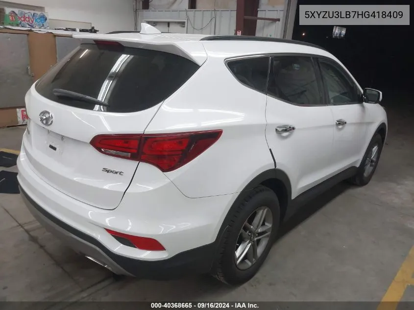 5XYZU3LB7HG418409 2017 Hyundai Santa Fe Sport 2.4L