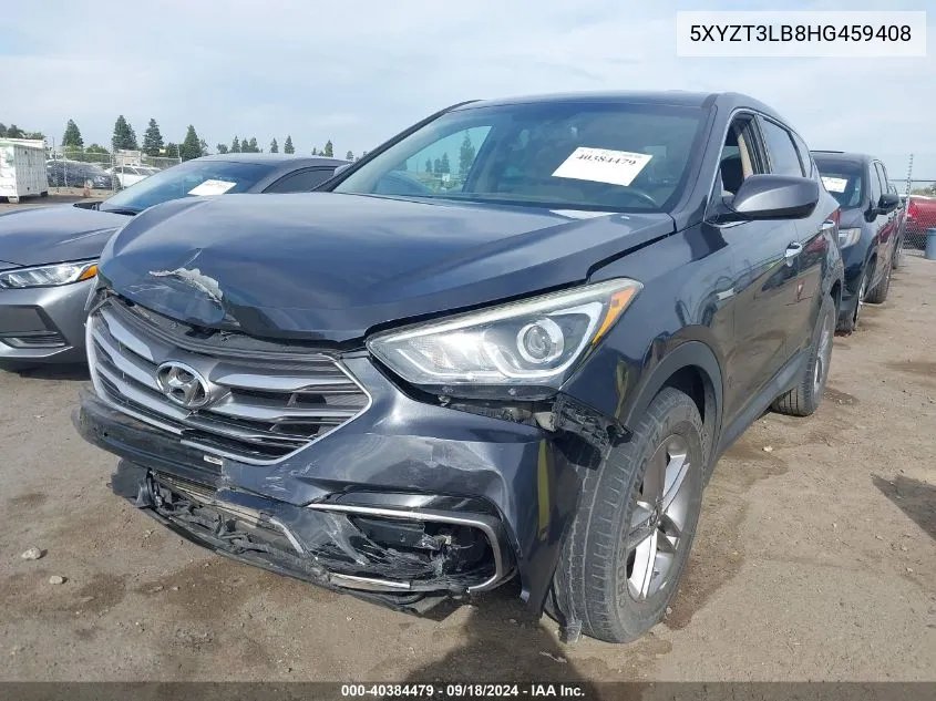 2017 Hyundai Santa Fe Sport 2.4L VIN: 5XYZT3LB8HG459408 Lot: 40384479