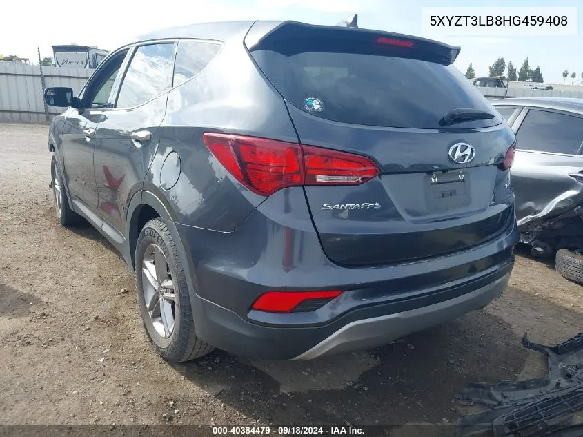 2017 Hyundai Santa Fe Sport 2.4L VIN: 5XYZT3LB8HG459408 Lot: 40384479