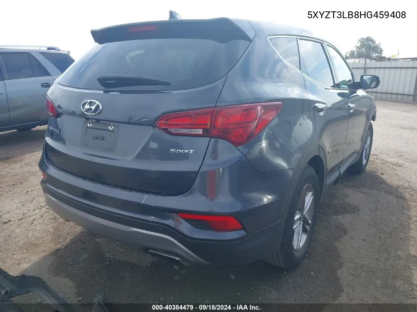 2017 Hyundai Santa Fe Sport 2.4L VIN: 5XYZT3LB8HG459408 Lot: 40384479