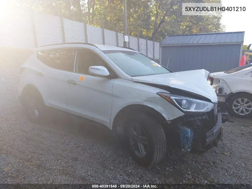 5XYZUDLB1HG401210 2017 Hyundai Santa Fe Sport 2.4L