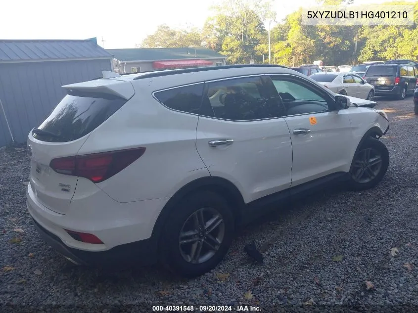 5XYZUDLB1HG401210 2017 Hyundai Santa Fe Sport 2.4L