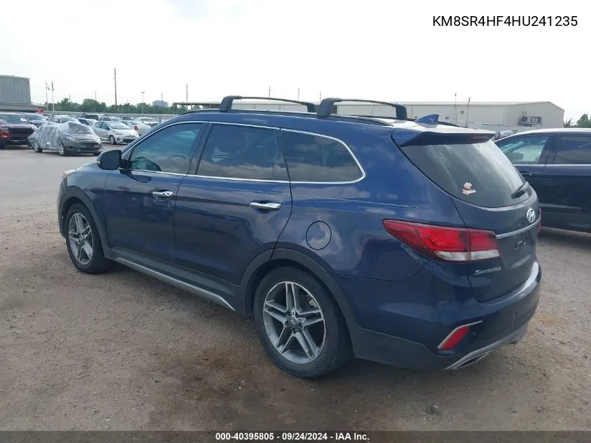 KM8SR4HF4HU241235 2017 Hyundai Santa Fe Limited Ultimate