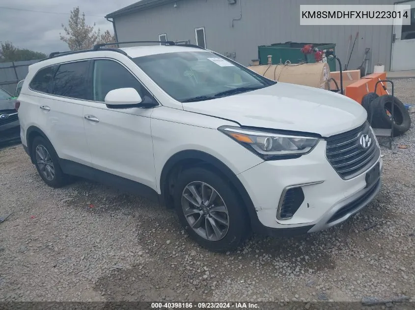 2017 Hyundai Santa Fe Se VIN: KM8SMDHFXHU223014 Lot: 40398186