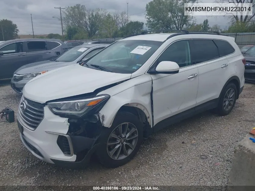 KM8SMDHFXHU223014 2017 Hyundai Santa Fe Se