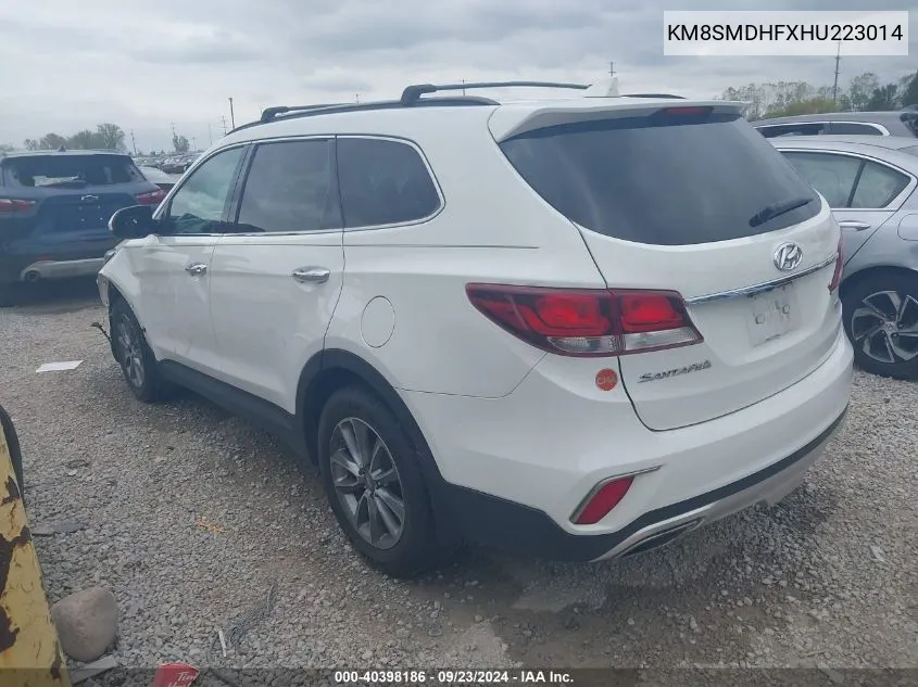 KM8SMDHFXHU223014 2017 Hyundai Santa Fe Se