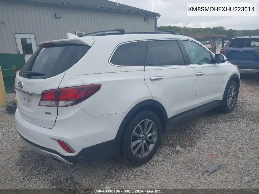 KM8SMDHFXHU223014 2017 Hyundai Santa Fe Se