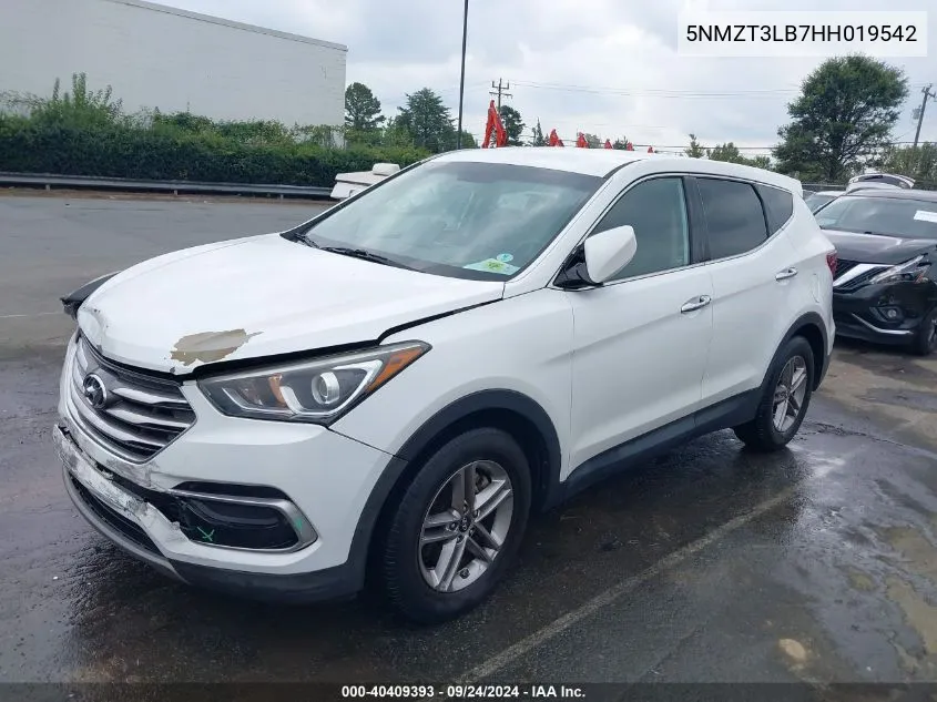 5NMZT3LB7HH019542 2017 Hyundai Santa Fe Sport 2.4L