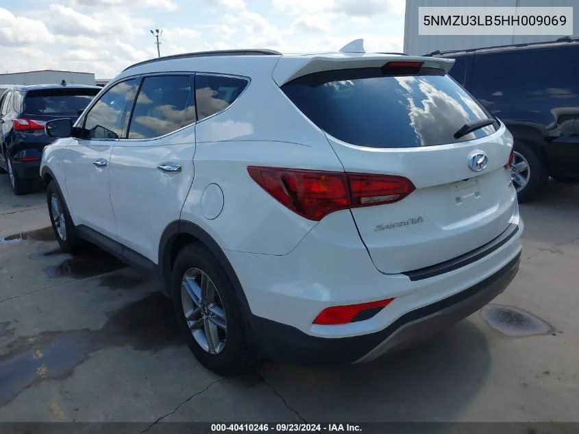 2017 Hyundai Santa Fe Sport 2.4L VIN: 5NMZU3LB5HH009069 Lot: 40410246