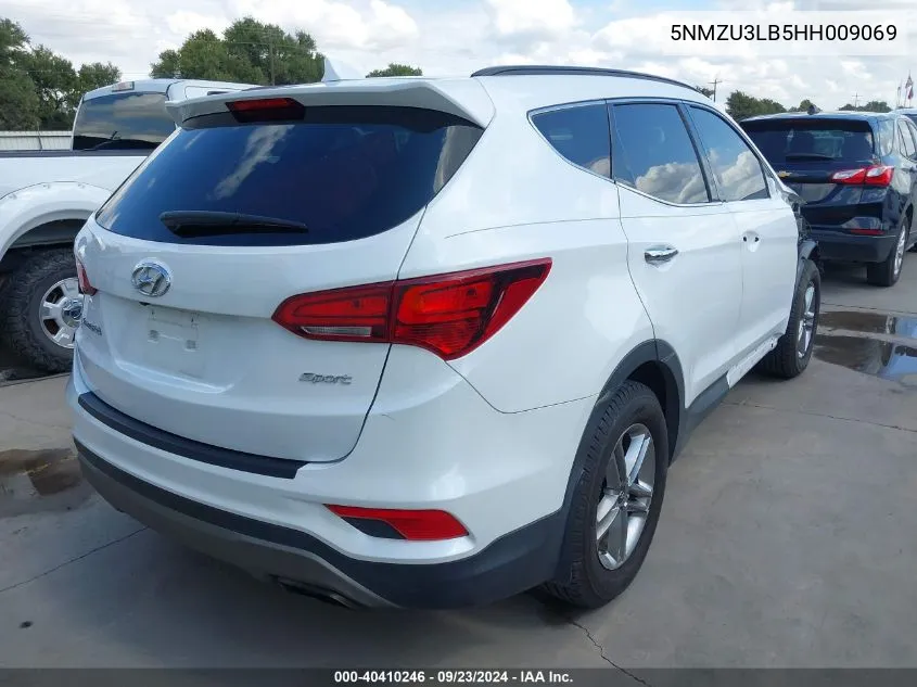 2017 Hyundai Santa Fe Sport 2.4L VIN: 5NMZU3LB5HH009069 Lot: 40410246