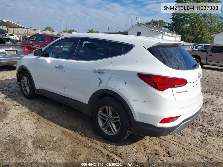 5NMZT3LB4HH037383 2017 Hyundai Santa Fe Sport 2.4L