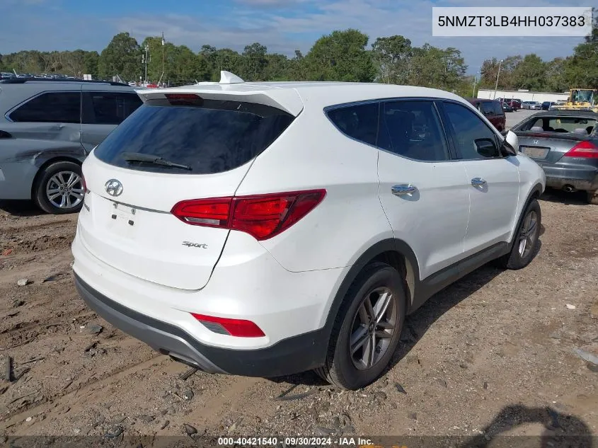 2017 Hyundai Santa Fe Sport 2.4L VIN: 5NMZT3LB4HH037383 Lot: 40421540