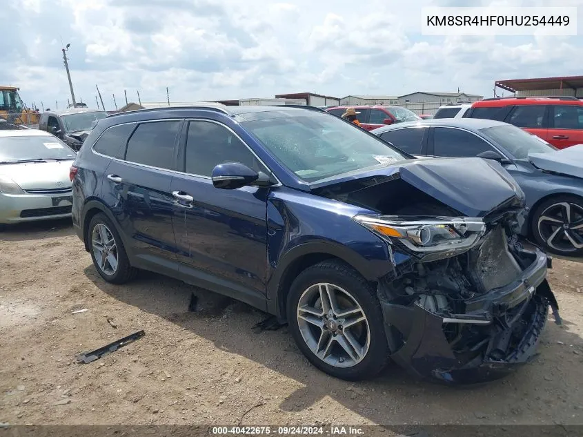 2017 Hyundai Santa Fe Se/Limited VIN: KM8SR4HF0HU254449 Lot: 40422675