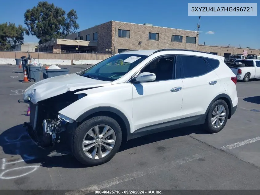 2017 Hyundai Santa Fe Sport 2.0T VIN: 5XYZU4LA7HG496721 Lot: 40425710