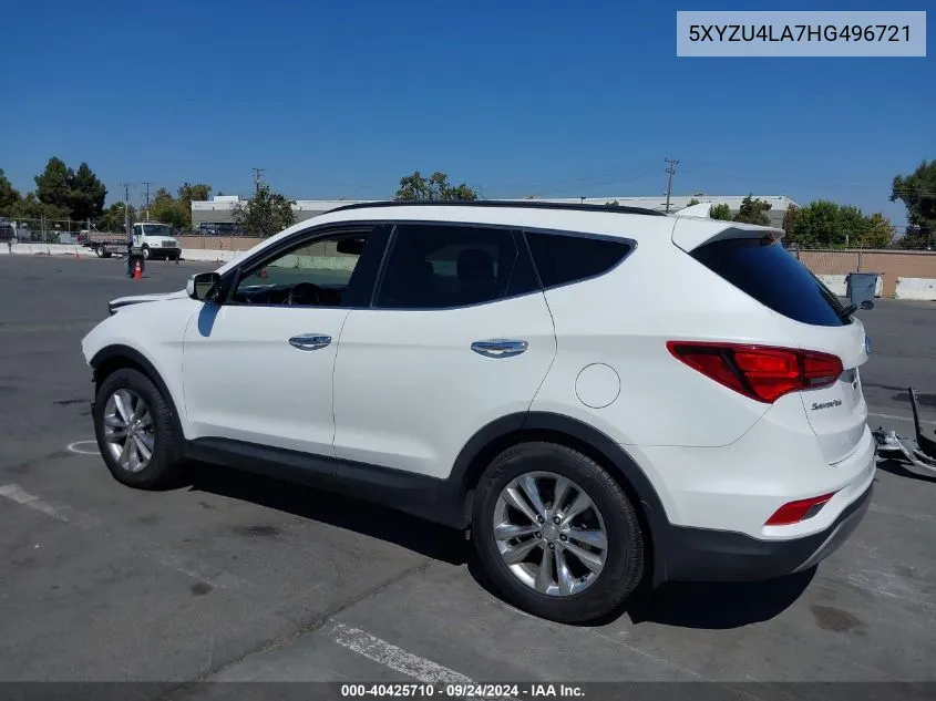 5XYZU4LA7HG496721 2017 Hyundai Santa Fe Sport 2.0T